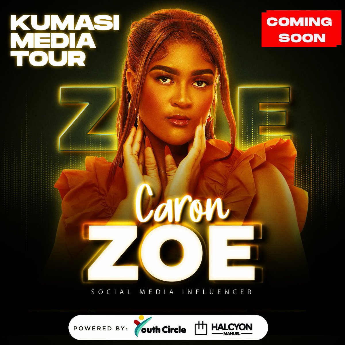 NFMultimedia's tweet photo. 🎨Designed by us.

#CaronZoe #KumasiMediaTour #NextFrameMultimedia #VisualStorytelling #ComingSoon https://t.co/uRMkYENPSz