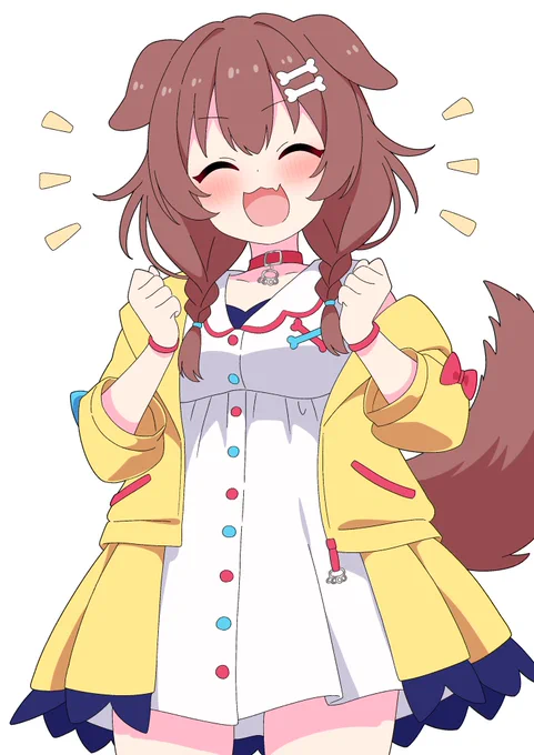 ころさんのはじける笑顔が好き#できたてころね#戌神ころね6周年 