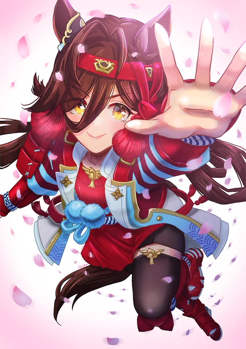 ウマ娘 ノーリズン 殿!出陣です! 今年はやった事無い事をやろう年間なんですが、初めてグリザイユ画法で書いてみたんですが・・・めっちゃ難しい&時間かかりました。どうなんだろう? #ウマ娘プリティーダービー #ノーリーズン