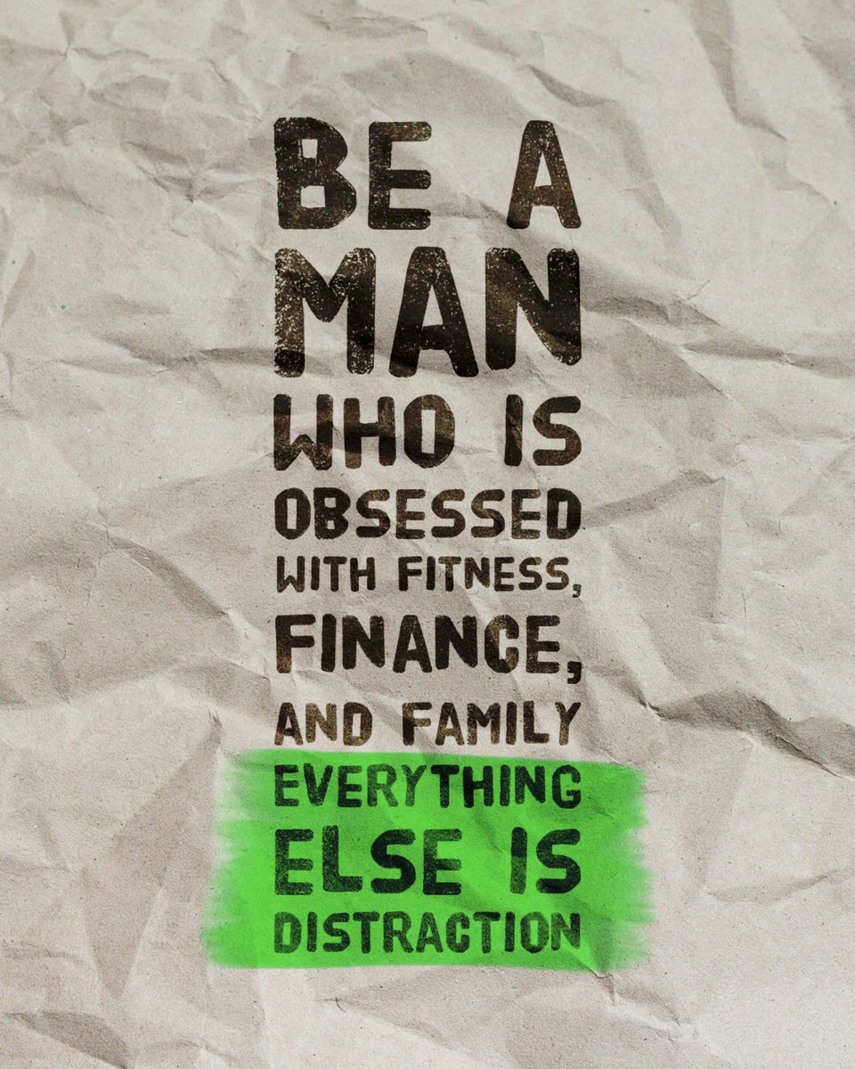 MochaMasculine's tweet image. Lock in. Stay Obsessed.

Fitness 🏋🏽‍♂️
Finance 💰
Family ❤️

Everything else? Just noise.
Be the man with purpose. Be the man they look up to.

#DisciplineOverDistraction #FocusedAndDriven #FitnessFinanceFamily #MasculineEnergy #StayObsessed #DailyGrind