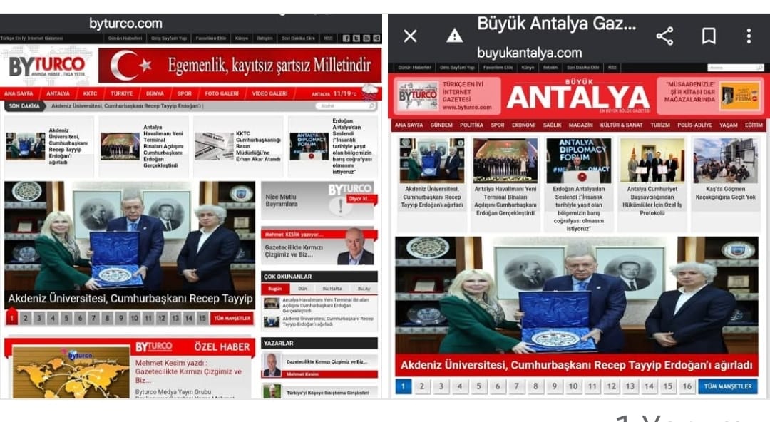 ByTurco (@byturcocom) on Twitter photo Akdeniz Üniversitesi Cumhurbaşkanı Erdoğanı Ağırladı <a href="/Akdenizun/">Akdeniz Üniversitesi</a> <a href="/ozlenenozkn/">Prof.Dr. Özlenen Özkan</a> <a href="/RTErdogan/">Recep Tayyip Erdoğan</a> #akdenizüniversitesi #özlenenözkan #ömerözkan #receptayyiperdoğan
byturco.com byturco.com/haber/Akdeniz-… Akdeniz Üniversitesi Cumhurbaşkanı Erdoğanı Ağırladı <a href="/Akdenizun/">Akdeniz Üniversitesi</a> <a href="/ozlenenozkn/">Prof.Dr. Özlenen Özkan</a> <a href="/RTErdogan/">Recep Tayyip Erdoğan</a> #akdenizüniversitesi #özlenenözkan #ömerözkan #receptayyiperdoğan
byturco.com byturco.com/haber/Akdeniz-…