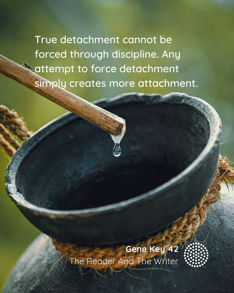 gene_keys's tweet photo. The Pulse – 10 Apr to 15 Apr – The 42nd Gene Key moves from the Shadow of Expectation to the Siddhi of Celebration and it is the Way of Detachment
Listen to the audio: https://t.co/ojkBk4WDXN
#genekeys #genekey42 #detachment #celebration #thepulse https://t.co/tFD6wTAuiy