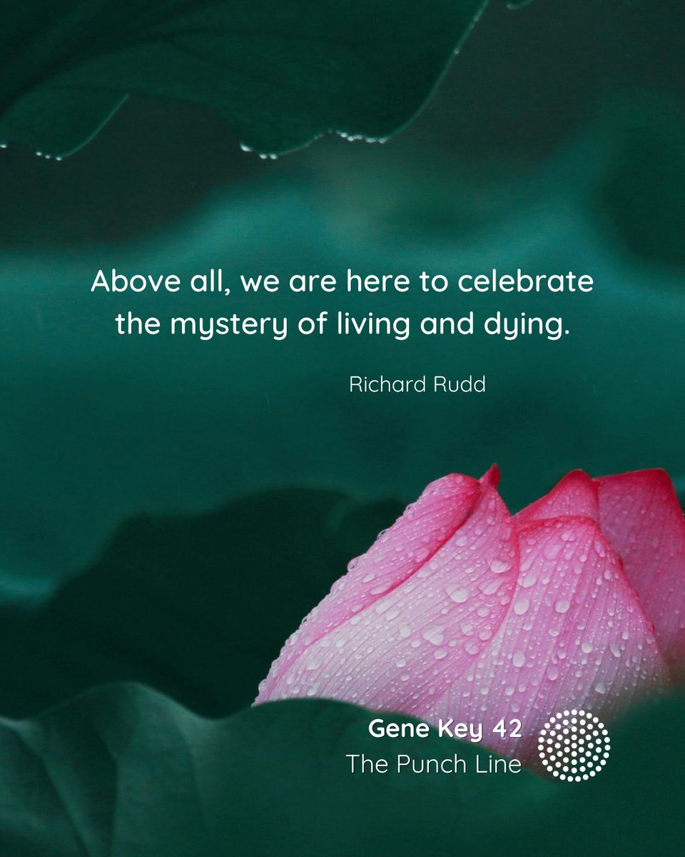 gene_keys's tweet photo. The Pulse – 10 Apr to 15 Apr – The 42nd Gene Key moves from the Shadow of Expectation to the Siddhi of Celebration and it is the Way of Detachment
Listen to the audio: https://t.co/ojkBk4WDXN
#genekeys #genekey42 #detachment #celebration #thepulse https://t.co/tFD6wTAuiy