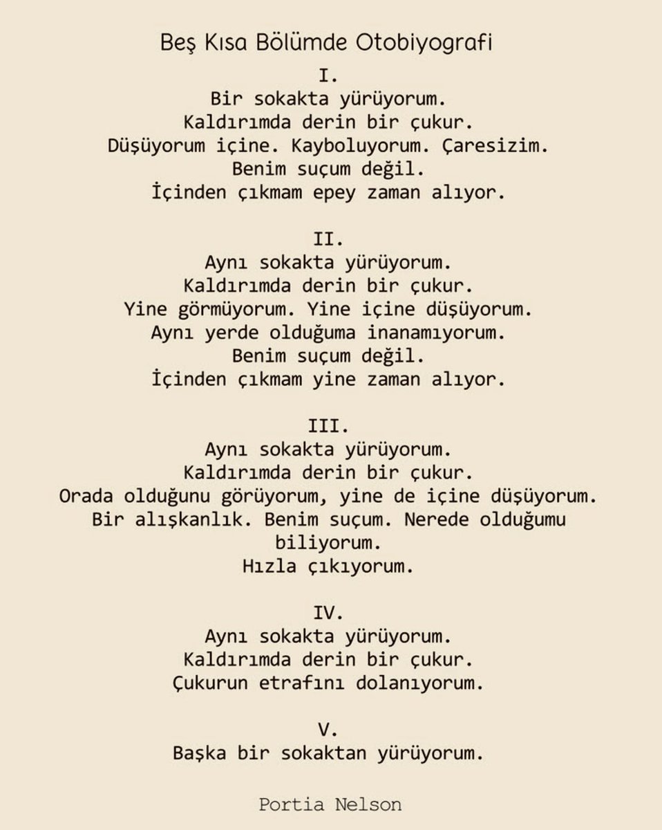 Şiir bitti ama içime oturdu…
Sonuna kadar okuyun, yeni bir hayata çıkacaksınız.