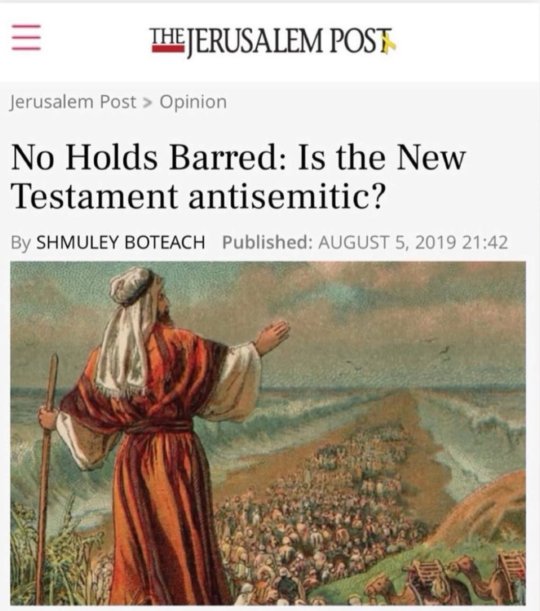 ‼️🚨☦️ Journalists have just discovered that the New Testament is ‘Antisemitic’….