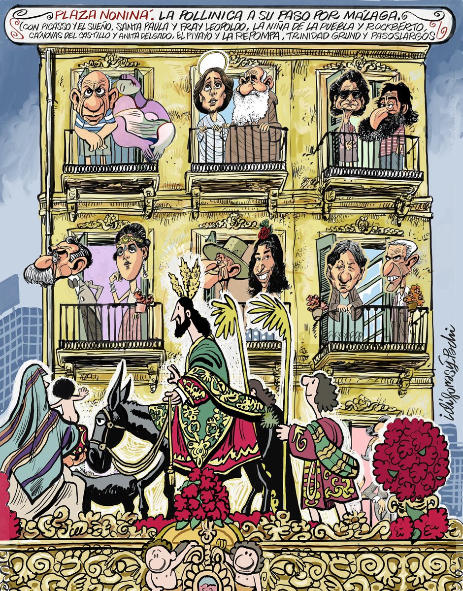 La Pollinica a su paso por Málaga