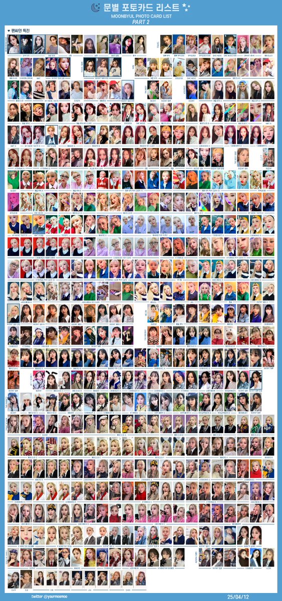 yourmoomoo's tweet photo. MOONBYUL PHOTOCARD LIST/TEMPLATE [250412]

+ Aurora Album, POB, MD
+ Starlit of Moon MD, POB
+ BDAY 2024 Event
+ Moonbyul2da Event
+ OST POB
+ Starlit of Twinkle MD, POB

HD: https://t.co/3waH07IypD
한/ENG versions

#mamamoo #mamamooplus
#문별 #마마무 #마마무플러스 포카 리스트 https://t.co/IpkvpXyRGk