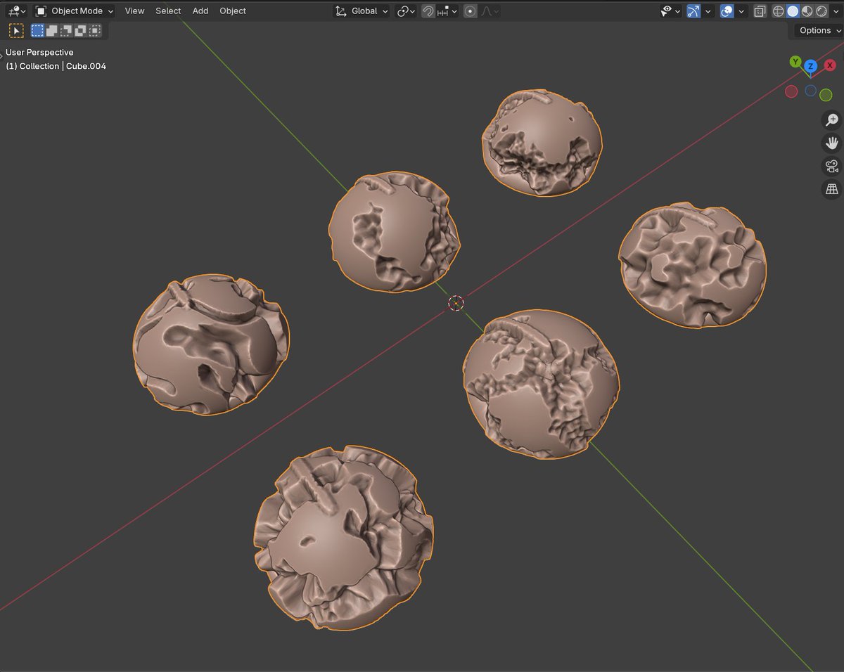 meltbrainz's tweet photo. designed some weird tactile knobs to 3d print later today for a project #geometrynodes #b3d https://t.co/YkicS9rRJa
