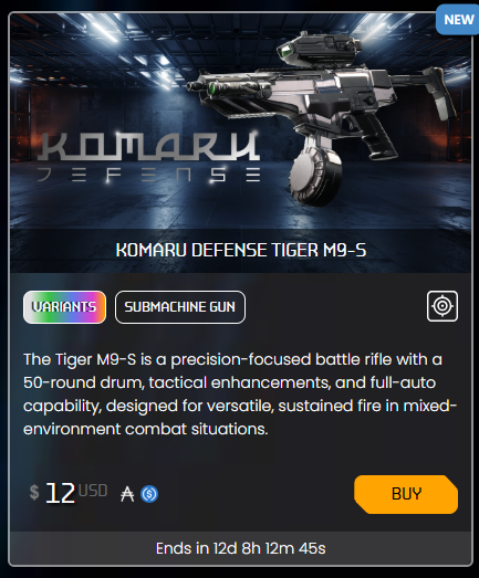 Richard92698's tweet photo. Komura Tiger M9
#Cornucopias $COPI #JoinCIRCA @CornucopiasGame https://t.co/lWLh077g8Y