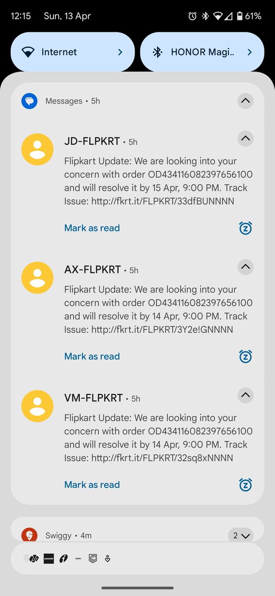 rahul_2285's tweet photo. @flipkartsupport @FlipkartStories @kalyan_k  Thisnorder was supposed to be delivered on 11th April - why??? Why are you guys getting so God damn horrible? 
@amazonIN I so wish if I had order this from you guys!!! https://t.co/HLctkgr7HK