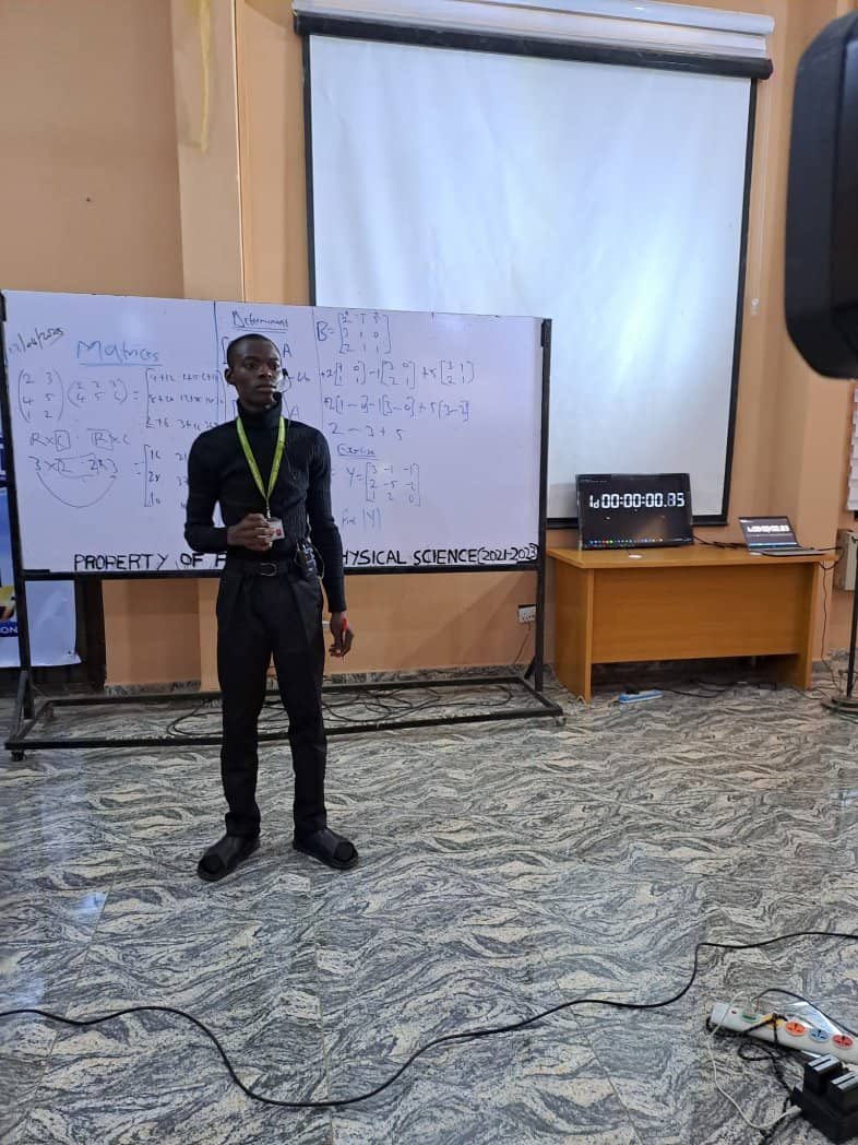 Mr_Humble001's tweet photo. 🚀🔥Milestone Alert! 

We've hit 2️⃣4️⃣ hours! 🎉 24 hours down, 6 to go! 

Mr. Sanusi Akanbi Kazeem, a determined 400-level Mathematics student from UNILORIN, is crushing the 30-hour math lesson marathon in grand style! 🔥

#UNILORIN30HoursMathMarathon #GWR
#UNILORIN
#BetterByFar https://t.co/sPC6RhRulQ