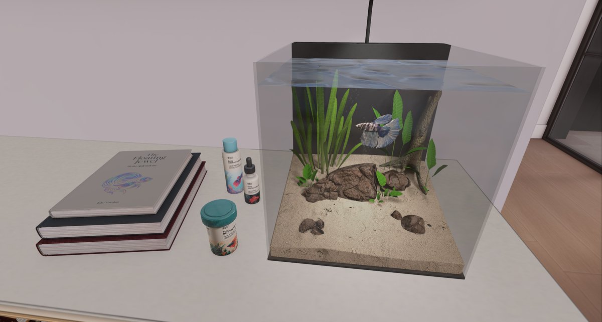 metarealities2's tweet photo. I adopted a virtual fish in Second Life. His name is Swim Shady. I have to feed him, clean his tank and try not to kill him. Tunder is already rolling his eyes. Thanks Fancy Decor, this is my villain origin story. ๐๐ญ
#SecondLife #SLdecor #VirtualPets #FancyDecor https://t.co/GfiIl9VcCe