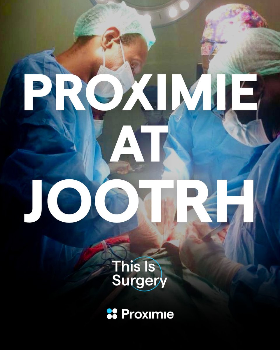 Proximie's tweet photo. Proximie is proud to announce a new milestone in our mission to transform surgical training across Kenya. 

In partnership with @cbittas and @jootrhkisumu (JOOTRH), we are proud to launch a Proximie-powered, @awscloud-enabled digital surgical training hub under the auspices of the @KenyaSurgical.

Currently serving as Treasurer of SSK, Dr. Bitta is known for his excellence in leadership, his deep commitment to patient-centred surgical care, and his belief that better outcomes begin with training the next generation of surgeons. 

"As President of the Surgical Society of Kenya, I am proud to witness the growth of our Proximie-powered Digital Community of Practice - an initiative that places Kenya at the forefront of the digital surgical revolution in East Africa. This milestone at JOOTRH is not only a testament to the power of innovation but also to the visionary leadership of surgeons like Dr. Ceaser Bitta." Prof. @OdulaPaul, President of the SSK

Dr. Ceaser Bitta said: "This hub represents more than just technology - it represents opportunity. By harnessing the power of Proximie, we’re ensuring that surgical training is accessible, collaborative, and focused on delivering the highest standard of patient care. I’m honored to be part of a movement that empowers young surgeons and strengthens our national capacity to serve." 

@DrShannonSG , Head of Global Health at Proximie, said: "At Proximie, we believe that access to safe, high-quality surgery shouldn't depend on geography. This partnership with Dr. Ceaser Bitta and JOOTRH - under the visionary leadership of the Surgical Society of Kenya - represents a powerful step forward in reimagining what surgical training can look like in the digital age." 

We are honoured to support this important work and excited to see JOOTRH emerge as a national hub of digital surgical excellence. 

#ThisisSurgery #SurgicalTraining #GlobalHealthInnovation #EastAfrica