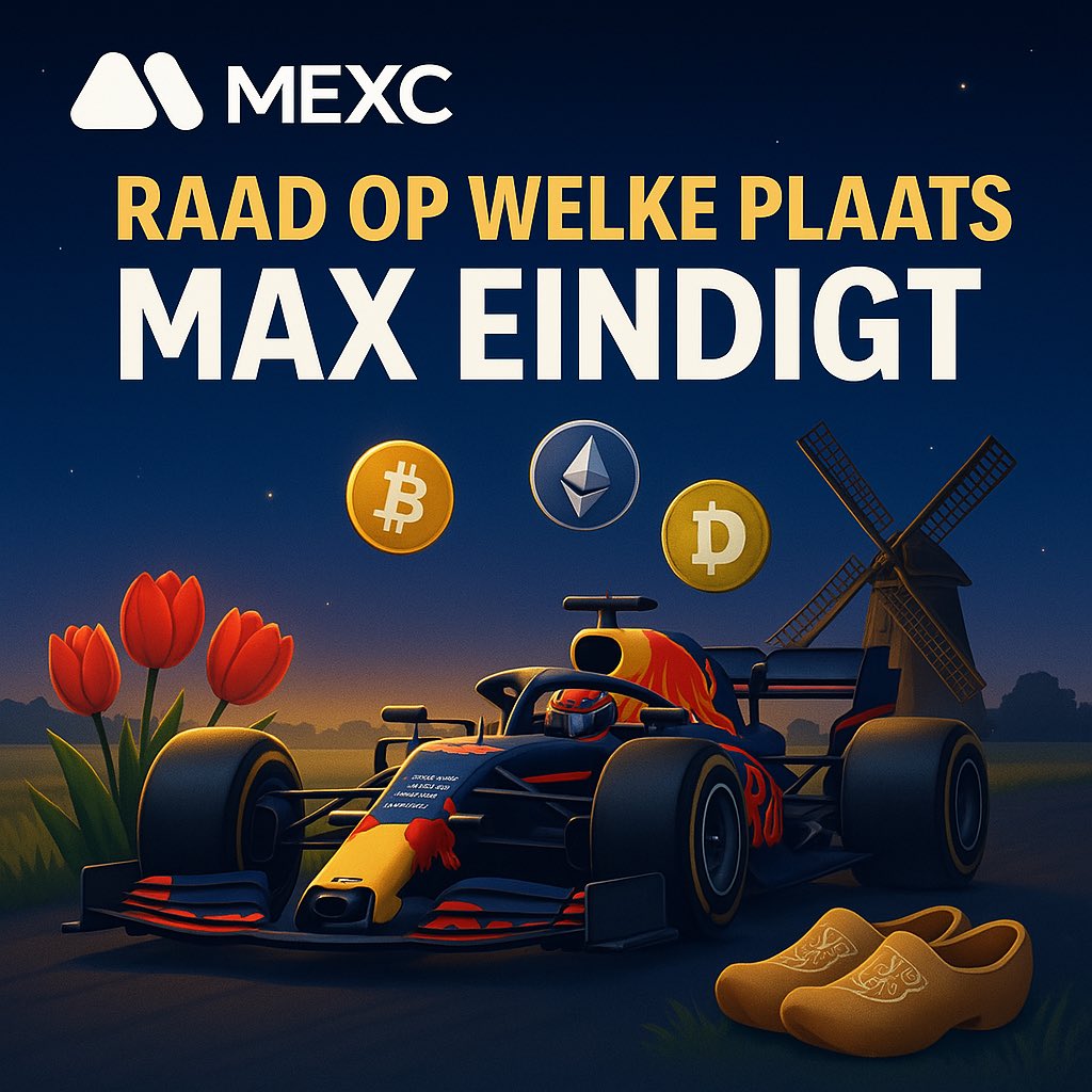 MEXC_NL's tweet photo. Beste MEXC’ers, 

We houden vandaag weer een #Max event! 

Het enige wat je moet doen is raden op welke plek Max Verstappen gaat eindigen tijdens de race. 

De volgende race is vandaag in Bahrein om 17:00.

Regels:
⚠️1 antwoord per persoon, bewerkte antwoorden tellen niet. 
🏆3 winnaars, ieder 5 $.
Uit de goede antwoorden worden er 3 random getrokken.
✅ Gebruik hashtag #Max bij jouw voorspelling. Geen spatie tussen #Max en positie, dus graag zo : #Max1 #Max2 etc. 
Antwoorden moeten in onze Telegram community worden gegeven 👉🏼 https://t.co/sqUQvpop98
Ben je nog geen lid, join nu. 
⏰ Meedoen kan tot aan de start van de race (Vandaag zondag 13 April om 17:00 uur NL/BE tijd)