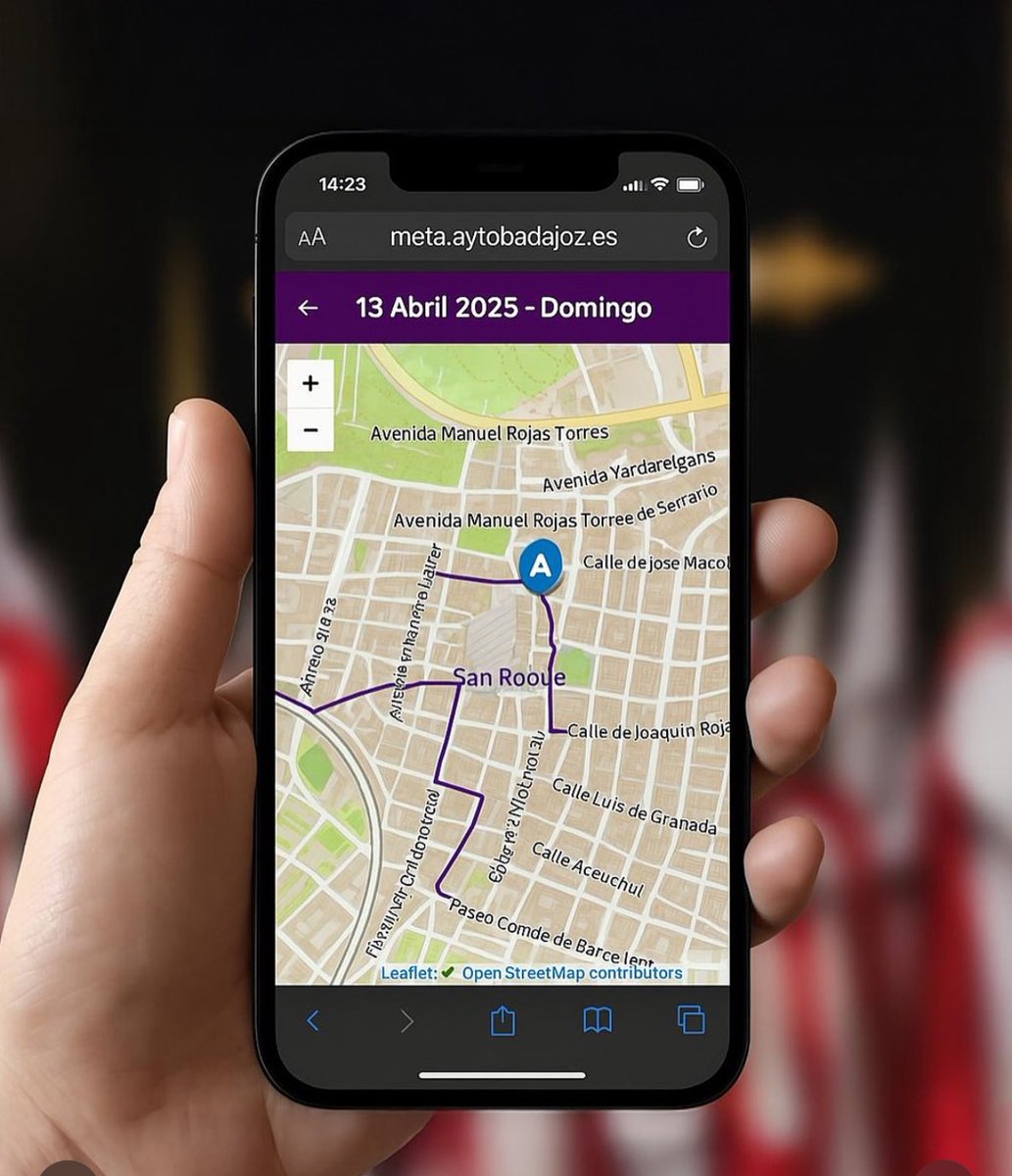 JGijonR's tweet photo. Toda la Información de la @semanasantabjz en la App Badajoz Ciudad! Este año puedes localizar tu procesión en tiempo real! Descárgate la App para estar informado por ejemplo de la Agenda de eventos diaria del @aytodebadajoz ! @BarreraGragera https://t.co/6865xaqToM