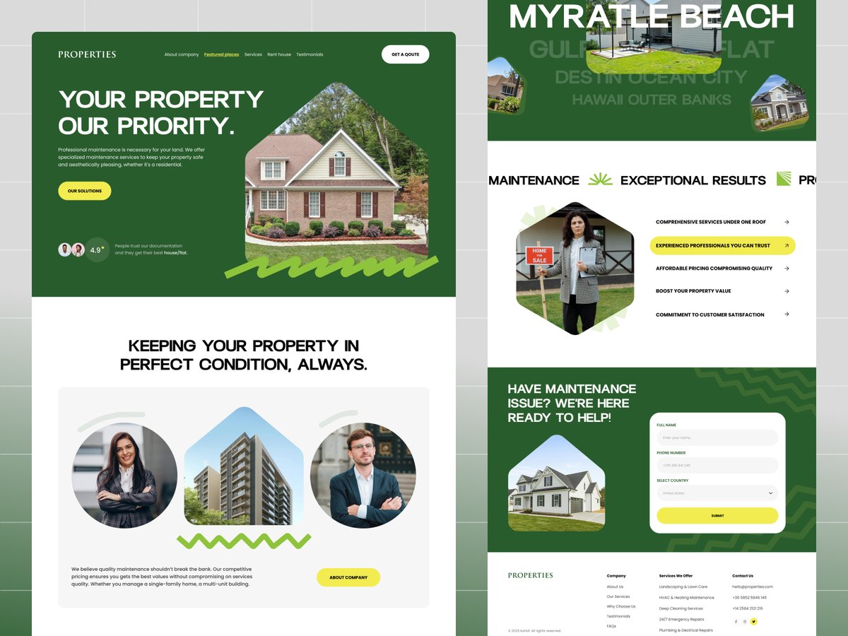 jabelahmedbappy's tweet image. Real Estate Website - web desgin - landing page

✅ Need a design partner to elevate your project?
📩 heyjabel@gmail.com OR kahaf.co 

#realestateagent #RealEstate #landingpage #homepage #homerent #houserent #minimalist #property #visualdesign #creativedesign