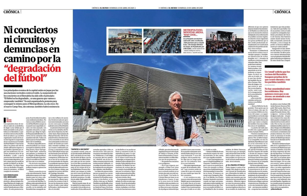 NI CONCIERTOS NI CIRCUITOS NI PISTAS DE PÁDEL