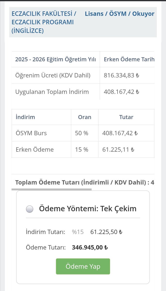 istanbul Medipol Üniversitesi yasal sınırın %65 olmasına rağmen, %85 oranında zam yaptı.

Medipol üniversitesinin yaptığı fahiş zam, bir çok öğrenci ve ailesini zor durumda bıraktı.

#MedipolDeZam