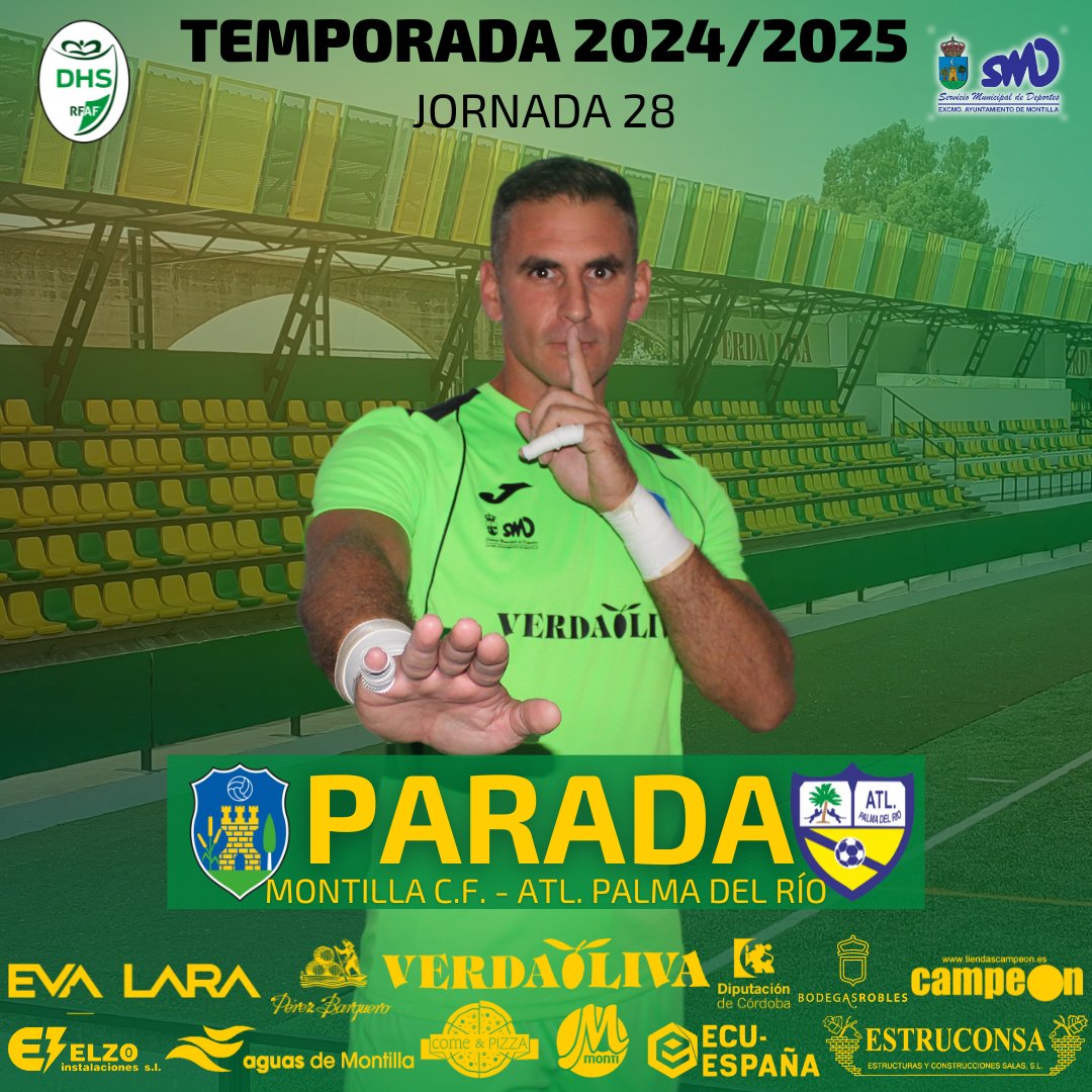 ⏱️ 35' Nueva pena máxima que para de <a href="/f_molero31/">Fernando Molero</a>.

<a href="/MontillaCF/">Montilla C.F.</a> 1️⃣-1️⃣ <a href="/AtcoPalmadelRio/">Atl. Palma del Río CF</a>

#Montilla #MontillaCF #MCF #DivisiónDeHonor #MontillaPalmaDelRio