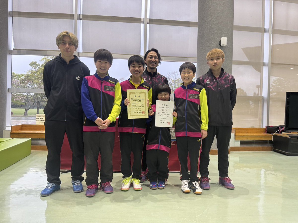 LaVIES15's tweet photo. 【全国ホープス千葉県予選】

本日全国ホープス千葉県予選に出場しました。

結果は優勝🏆

8月に行われる本戦に出場が決まりました‼️

新年度になり最初の試合でしたが、今まで以上に良い試合をしました🏓
本戦では昨年以上の結果を出せるように頑張ります💪 https://t.co/gAq8XlPTeV