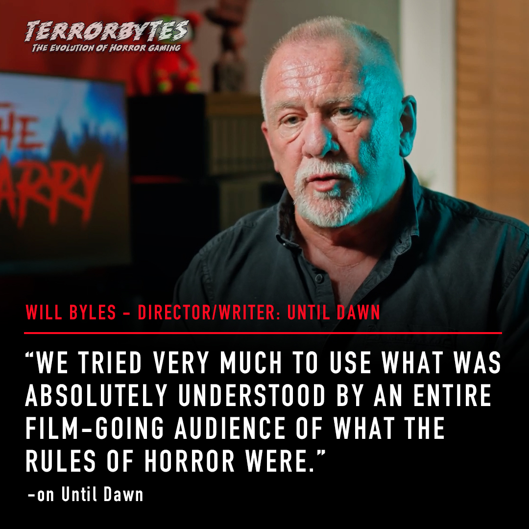 aliensexpanded's tweet photo. @TheHorrorMaster @AkiraYamaoka @Swery65 @romero @DeadbyDaylight Until Dawn and The Quarry director @willbyles dives deep into his narrative nightmares that marry the mediums of film storytelling with game interactivity. https://t.co/wzUqhgdMjz