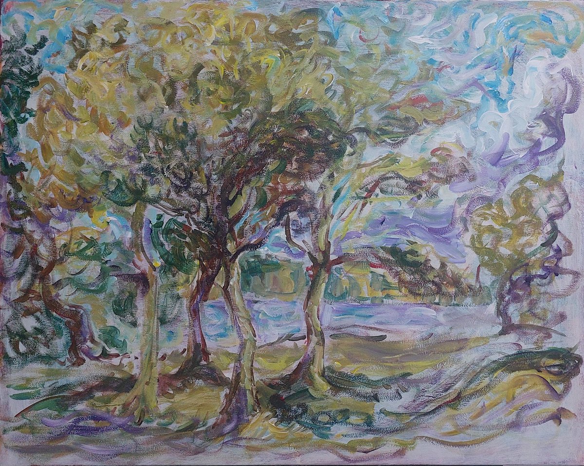 Topiaspainter's tweet photo. I really like this group of trees https://t.co/MKIxx0zrro