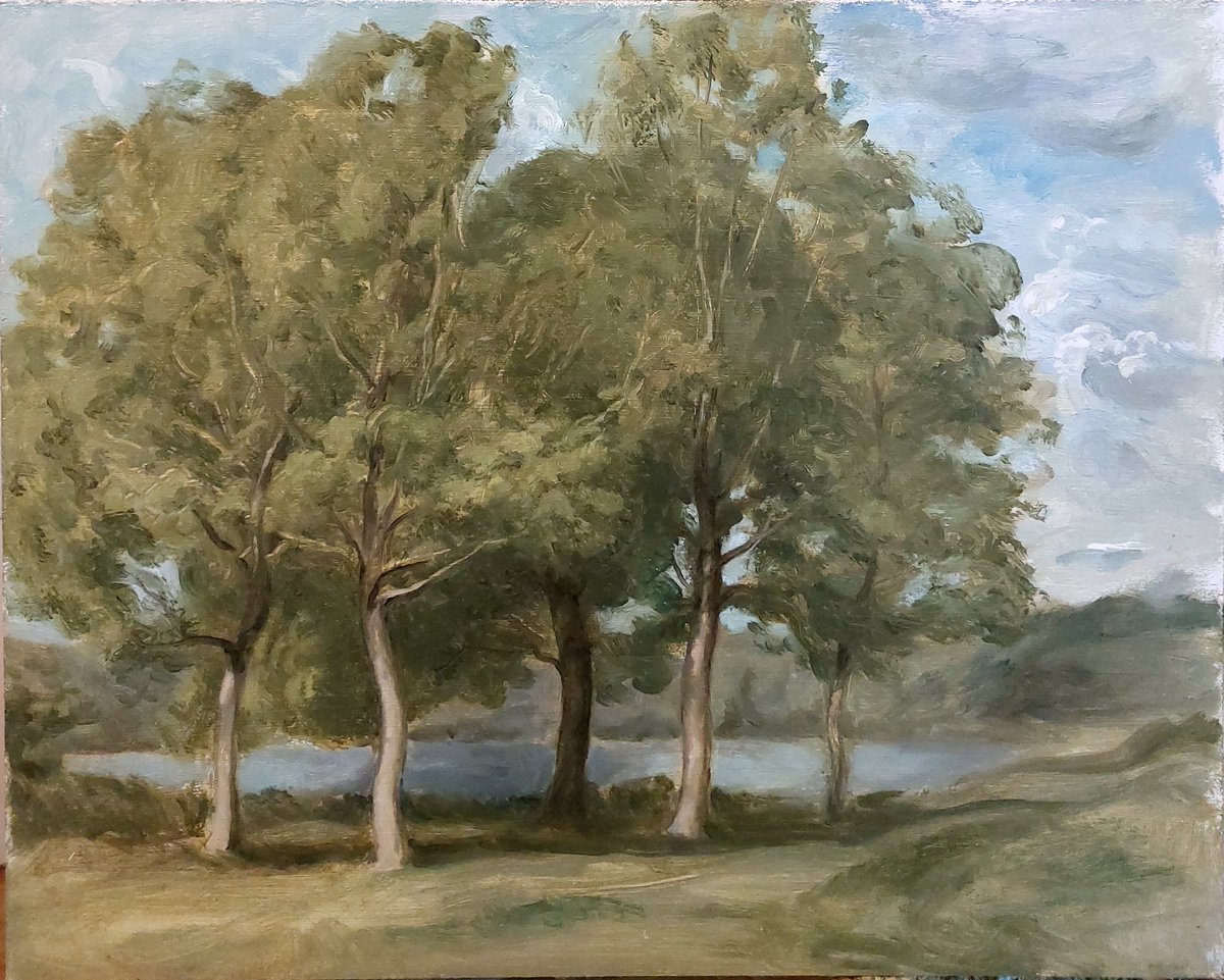 Topiaspainter's tweet photo. I really like this group of trees https://t.co/MKIxx0zrro