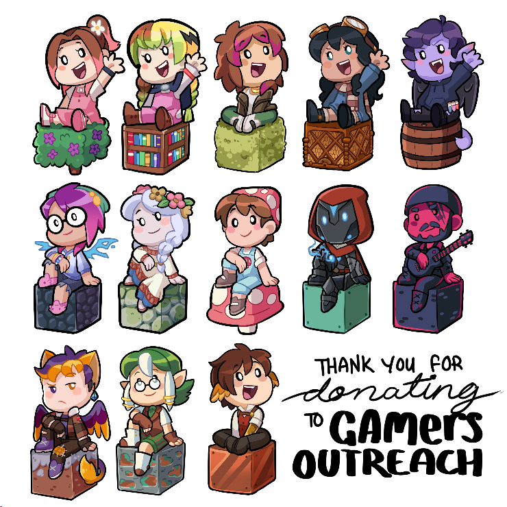 I'll finish the last few tomorrow morning, so if I haven't drawn you yet don't worry
But thank you all for donating to Gamers Outreach anyone donating tomorrow please know that this offer is still open and to either DM me or comment on the OG post when you donate 100usd or more