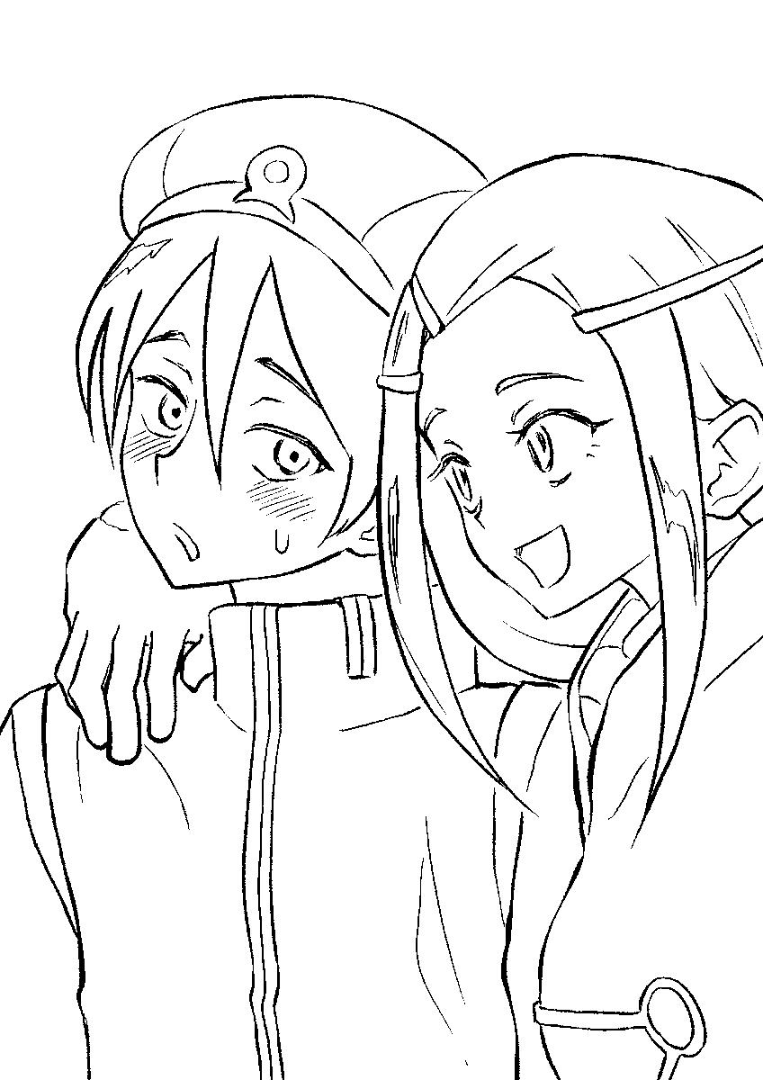 この2人めっちゃ好きすぎて突然描きたくなったので描きました 