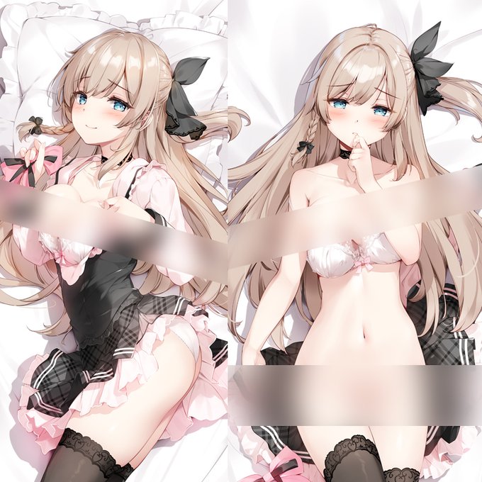 どきどき堂様にて販売されるオリジナルキャラの抱き枕カバーを描かせて頂きました!
ご予約は5/4までとなっております。
https://t.co/reFyxaAY9J

ツインテちゃんもよろしく!
https://t.co/v54cNAaegT 