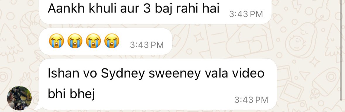 goutamazing's tweet photo. First thing bro asks for after taking a 12 hour nap https://t.co/jJvI6yCmsr