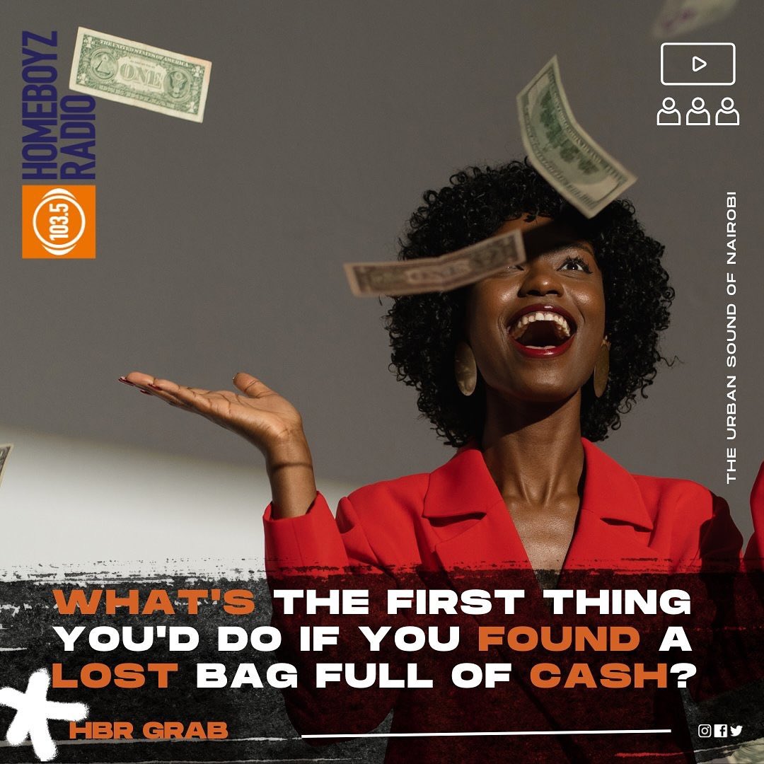 HomeboyzRadio's tweet photo. First thing you do when you find a misplaced bag full of cash?
#HBRInteraction https://t.co/PODIzR6s9t