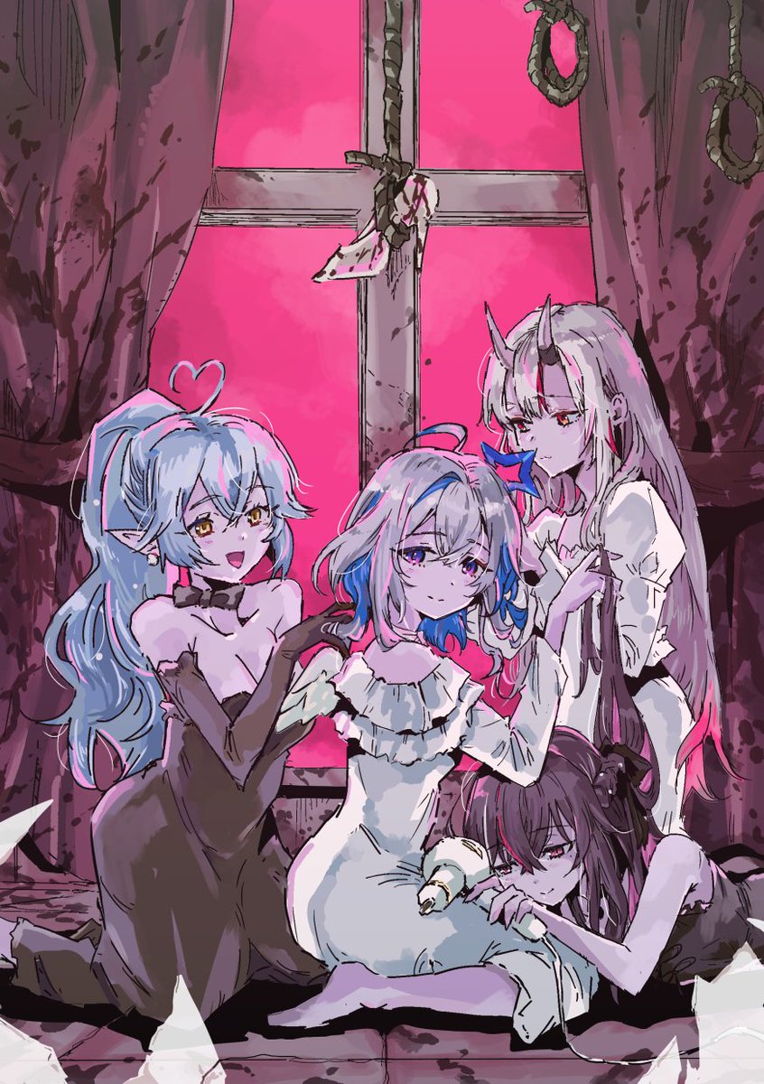takibimoeru's tweet photo. #かなたーと #らみあーと #百鬼絵巻  #AZKiART
ド屑メンバー https://t.co/sSYymbP6Sm