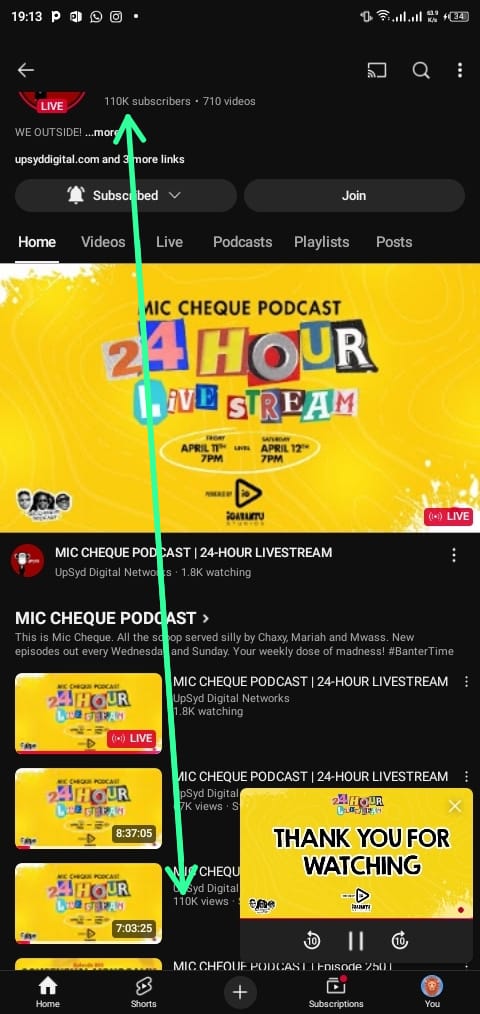 IamRakellove's tweet photo. Isnt it amaizing that on the first round of the live everyone of the 110k subscribers were streaming the pod .#24hrslivestream
#wearemiccheque #nowwhenyouwatchityouwillunderstand https://t.co/SLmrHV7OAp