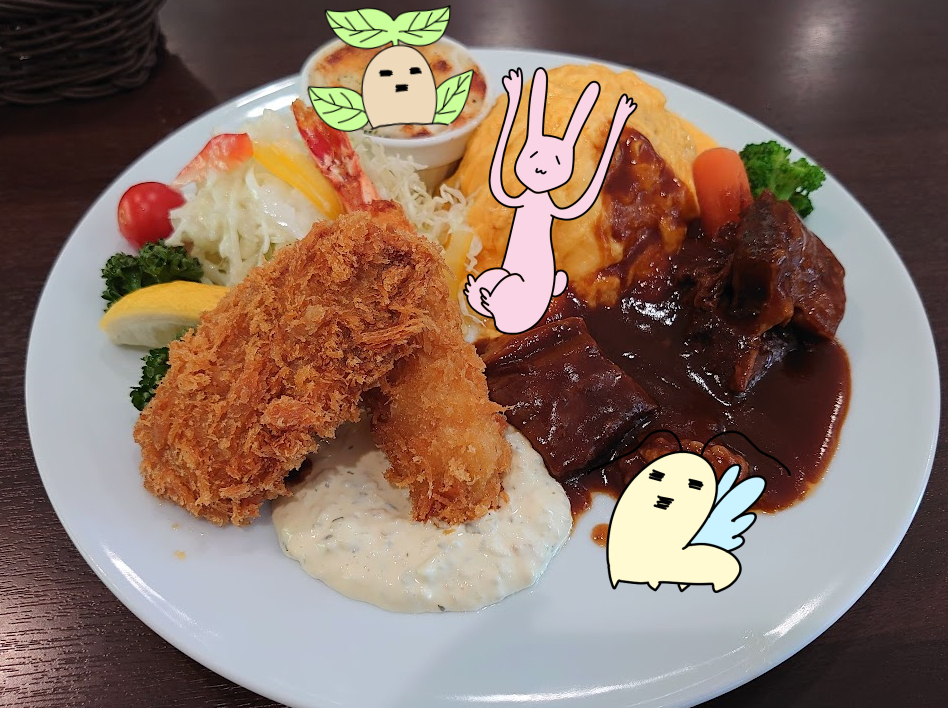 usagi_gokiten_s's tweet photo. 今日のランチはこれ!お子様ランチ風でよくばり!!#イラスト #創作 #アニメ #配信 #さとウサ #イラスト好きな人と繋がりたい #Youuber #YouTube #動画配信者 #動画 #動画配信 #オリジナルアニメ #さとみのウサギさん #ウサギさんとおでかけ #ランチ #洋食 #オムライス https://t.co/KvZtLZZYzT