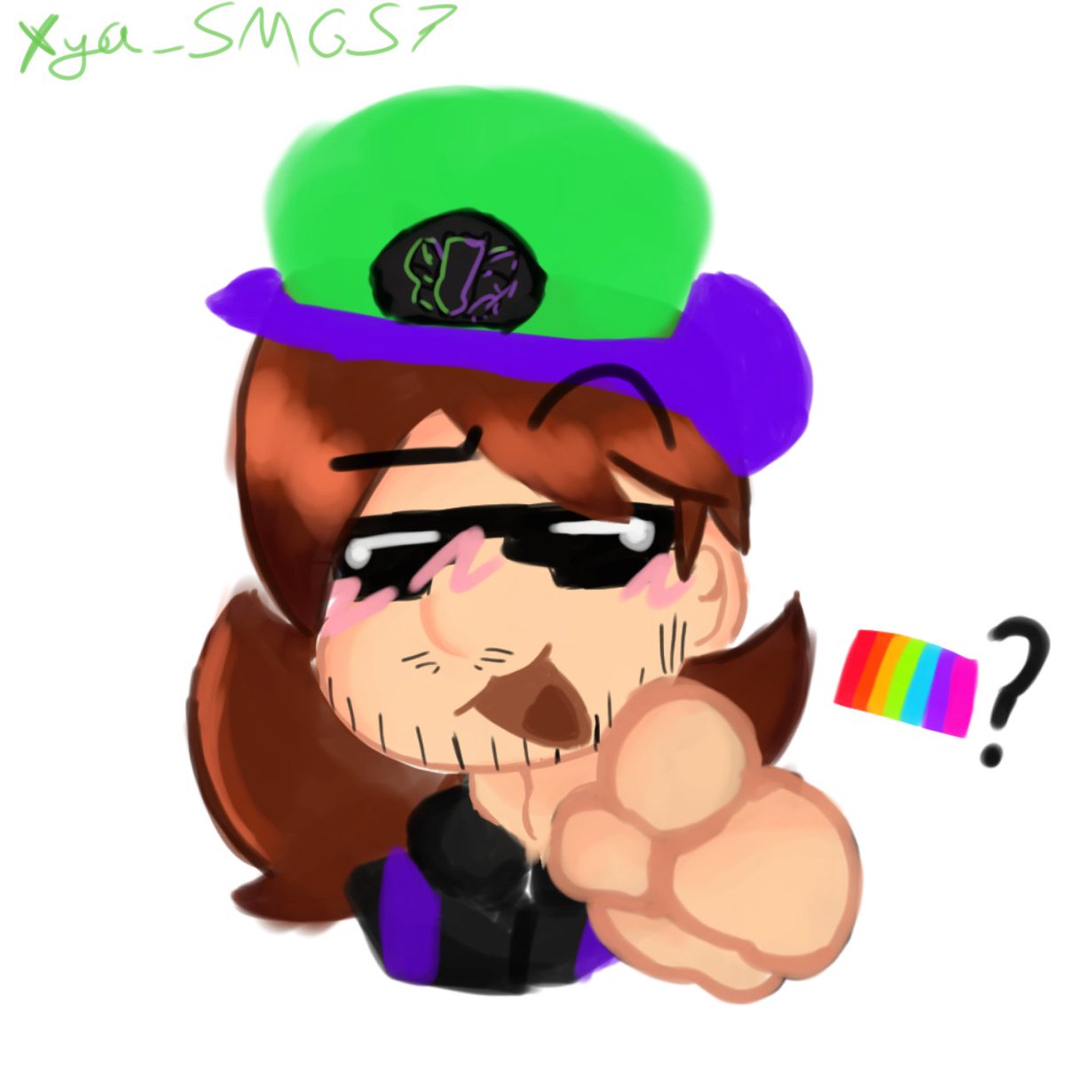 Xya_SMGS7's tweet photo. U gae๐คจ๐ซต๐ณ๏ธโ๐ (lazy ahh drawing ig) #SMD33 #smg4 #SMG3 #Smg34 #Mario #smg4fanart https://t.co/JmWpaoYmad