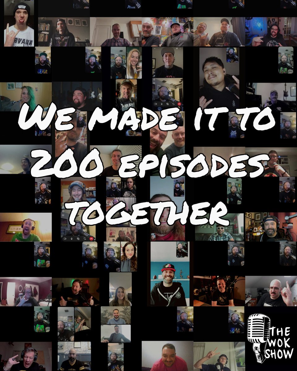 thewokshow's tweet photo. Thank you for 200 episodes of support. #thewokshow #milestone #episode200 #podcast #community https://t.co/AmS0qwlDpY