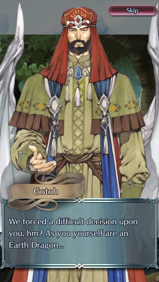 FE_Heroes_EN's tweet photo. #ForgingBonds: Dragon Legacy begins tomorrow! With her life ending, Naga, ruler of the Divine Dragons, calls upon Medeus, an Earth Dragon turned manakete, and Gotoh, a Divine Dragon. What will she tell them?
Note: The following post features other Heroes in the story. #FEHeroes https://t.co/fJTEpS7hci