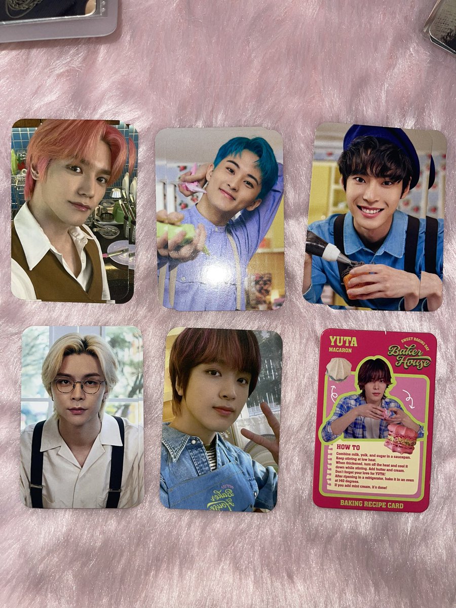 wtbkai's tweet photo. ˋ꒰ #wtbentables ꒱ˊ
☆ NCT Baker House Recipe PC

⇢ c/o here: https://t.co/z2EAs8L8R6

𖥻 wts lfb ph taeyong mark doyoung johnny haechan yuta md photocard https://t.co/tsU8mOW7Ew