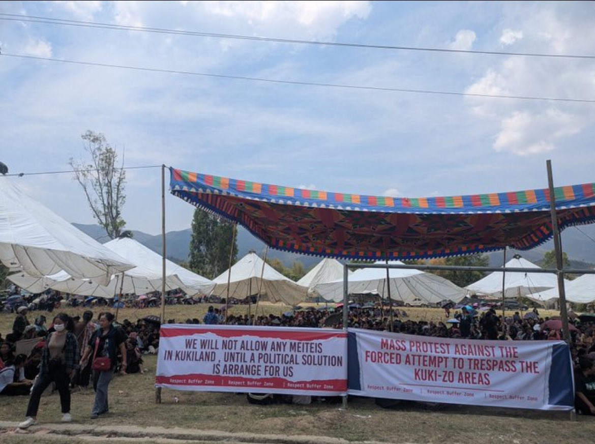 Paari_Athouba's tweet photo. A Critical Note to Immigrant Settlers Attempting Illegal Occupation in Manipur

The ongoing crisis in Manipur has revealed a disturbing trend, certain immigrant communities, emboldened by the visible protection and indirect patronage of Indian govt and their armed forces, have begun to believe they can occupy the hill areas of Manipur without the consent or participation of the Indigenous Peoples. Leaders from these communities irresponsibly peddle false promises to innocent refugees and illegal immigrants, assuring them that by joining this illegal campaign, they can secure permanent settlements in the sacred and ancestral lands of the Indigenous Meetei and Naga peoples.

Let it be made unequivocally clear: these dreams of carving out a separate homeland, whether under the name of a Kuki state or any other political fiction, within the historic and settled territories of Manipur are fundamentally illegitimate and historically untenable. The lands in question have been continuously inhabited, cultivated, and protected by the Indigenous peoples for thousands of years. No amount of force-backed adventurism or political manipulation can overwrite this deeply rooted reality.

The illusion of power and impunity currently enjoyed by these groups is entirely dependent on external military support. But history teaches us that such imposed arrangements are inherently fragile. Once this artificial shield is withdrawn, as it inevitably will be, the consequences will be swift and irreversible. Those who have trespassed upon the dignity, culture, and territorial rights of Indigenous communities must understand that unlawful occupation may bring temporary gain, but it guarantees long-term instability, accountability, and ultimately, collapse.

This is a final warning to those who are knowingly or unknowingly being used as pawns in a larger game of demographic engineering and territorial aggression, withdraw from this illegal path before it is too late. Respect the sanctity of Indigenous lands and seek peaceful coexistence, not conquest.