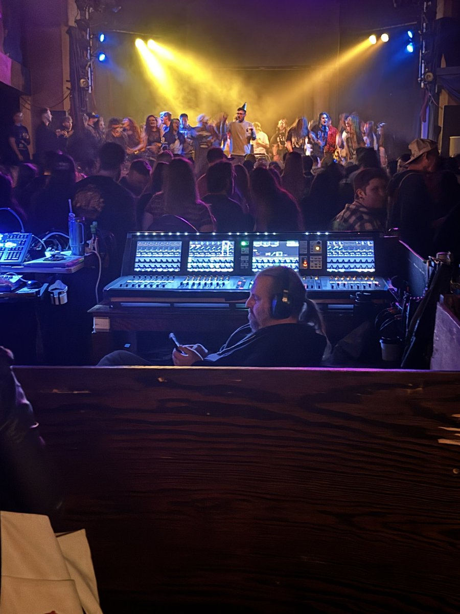 This absolute icon at emo nite. 
Thoroughly hating his life &amp; I was living for it