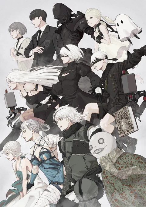 #Illustration│NieR (series) - "All Glory to This Epic Series" Artist:
