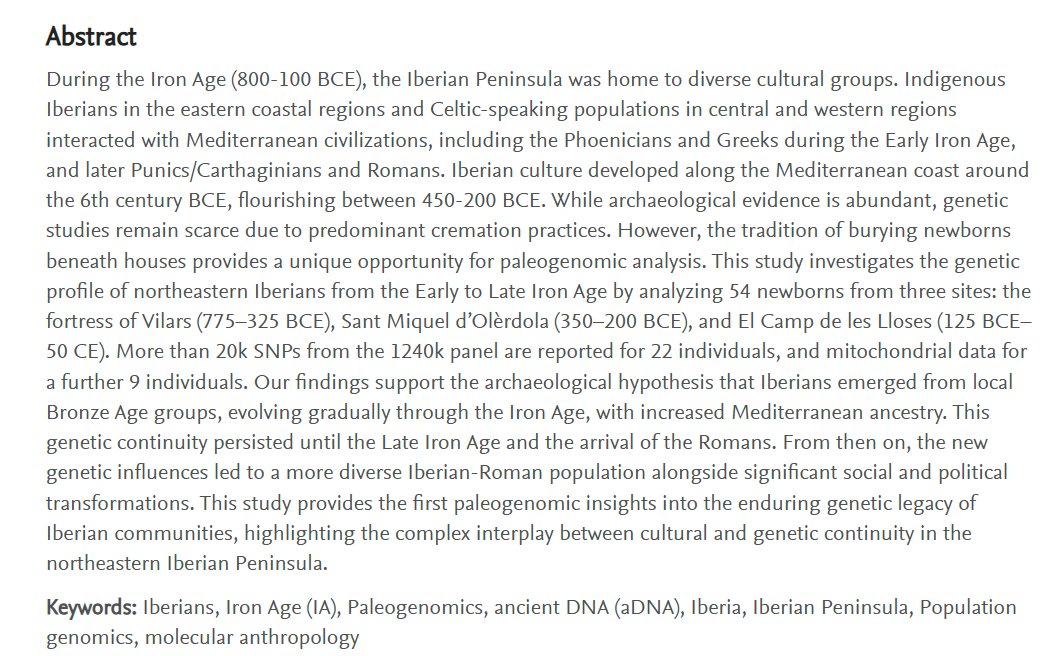 The Genetic Landscape of Northeastern Iberian Communities from the Early to Late Iron Age

papers.ssrn.com/sol3/papers.cf…