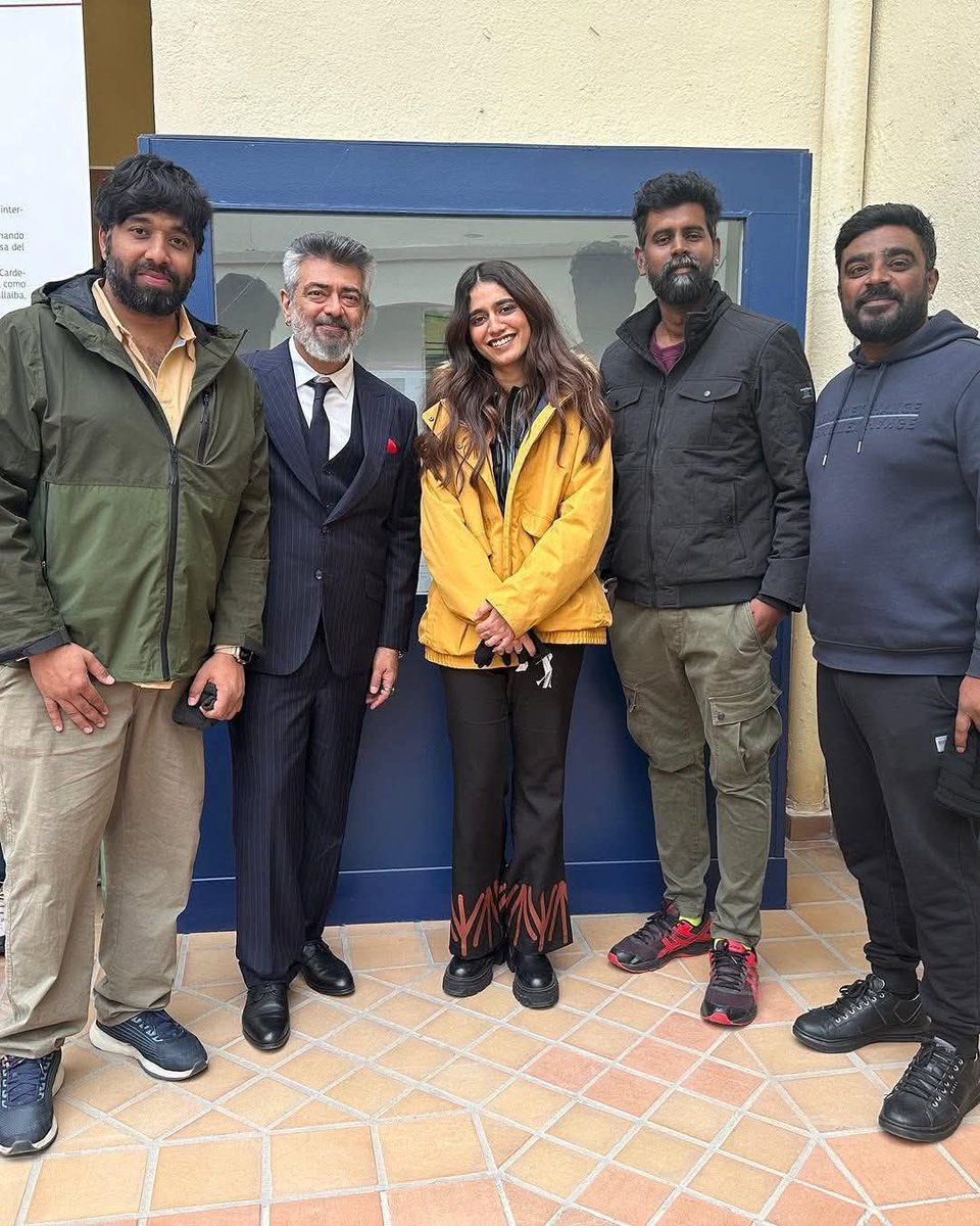 Unseen Click Of GBU Team &amp; GBU Director sir..!! ( 13.04.2025 )
 #GoodBadUgly || #AjithKumar