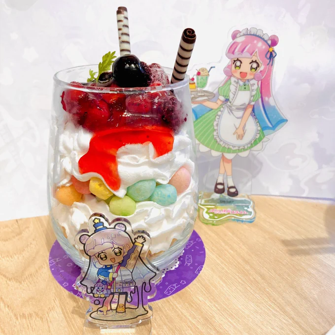 #ぷにるはかわいいスライム コラボカフェ、どの料理も美味しかったし世界観を活かしたメニューが多く最高のコラボカフェでした!!グッズもブラインドじゃないのに種類豊富なのが良心的で助かります…!みんなはどのかわいい姿のアクスタセット買った?(ぬいぐるみは1点ものの頂き物で非売品です) 