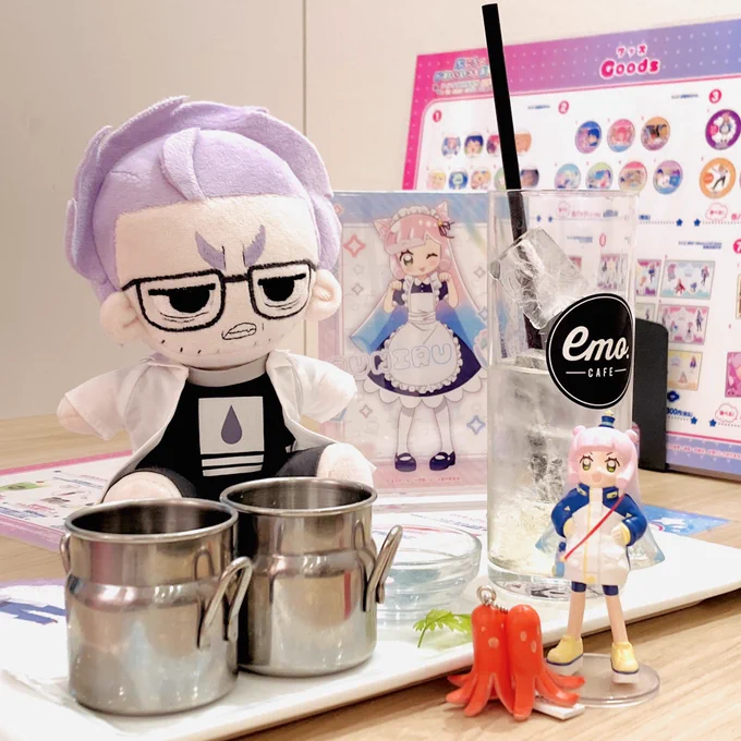 #ぷにるはかわいいスライム コラボカフェ、どの料理も美味しかったし世界観を活かしたメニューが多く最高のコラボカフェでした!!グッズもブラインドじゃないのに種類豊富なのが良心的で助かります…!みんなはどのかわいい姿のアクスタセット買った?(ぬいぐるみは1点ものの頂き物で非売品です) 