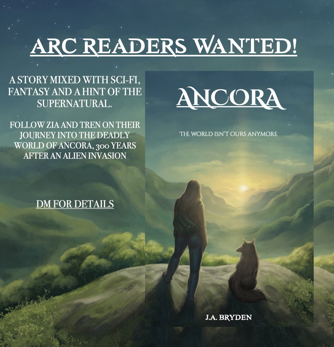 JABryden's tweet photo. Less than 2 months until Ancora is released. Here's your chance to read it before everyone else does. 😎 #ancora #wip #arcreaders #arcreadersneeded #arcreaderswanted #scififantasynovel #scifisupernatural #indieauthor #author #aussieauthor #writingcommunity #jabryden #australianauthor #christianauthor #iamwriting #writer #firstnovel