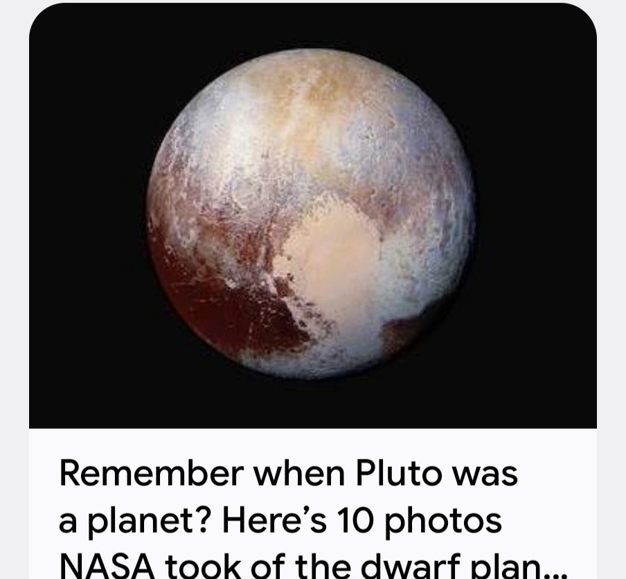 Don't  let them mock you guys..Pluto and you see the silhouette of the cartoon Pluto on this je planet...come on..its hilarious 😆