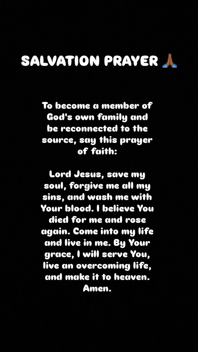 TaiwoOlatuja10's tweet image. AMEN 🙏🏾 

#ELROI 
#SalvationPRAYER 
#BlessedNewWeek