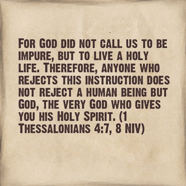 fear_wisdom's tweet photo. God calls us to live a holy life #Holiness #GodInstructions https://t.co/U5EJJnp4gU